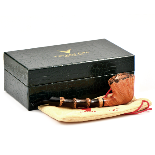 Трубка Volkan Pipe - Red Princess - Special Bamboo Smooth 405 (без фильтра)-6