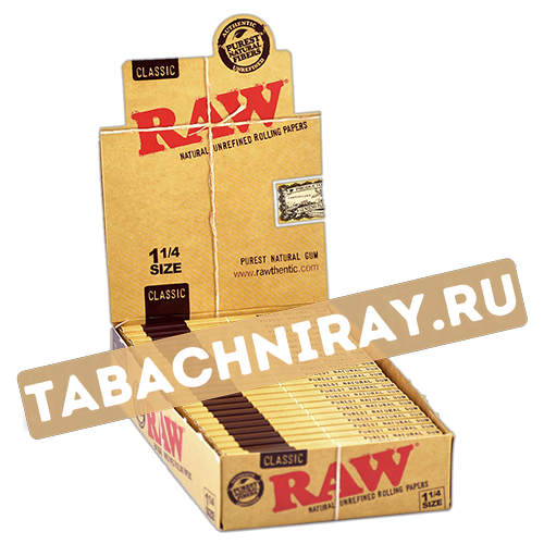 Бумага самокруточная RAW - Classic 1,25 - 78мм (50 шт)-1