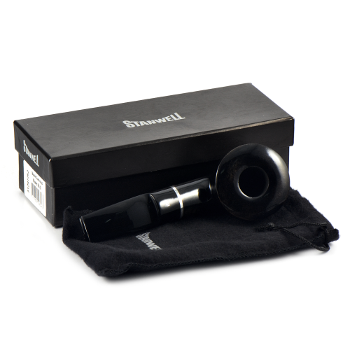 Трубка Stanwell - Black Diamond - Pol 95 (фильтр 9 мм)-1