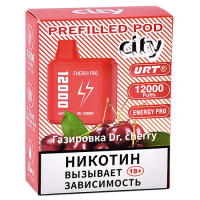 Картридж City Energy Pro 12.000 - Газировка Dr.Cherry (1 шт.)