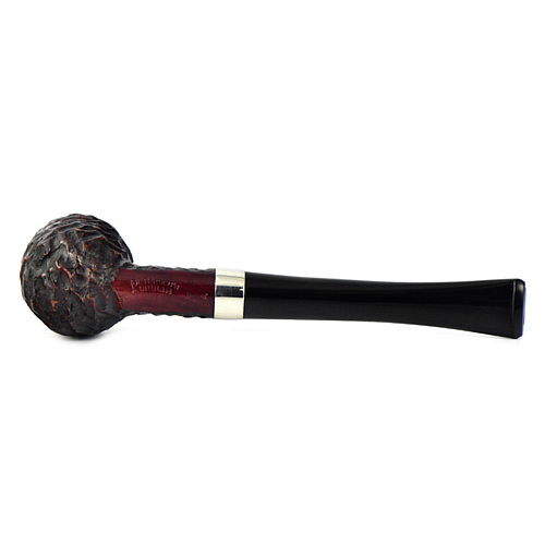 трубка Peterson Junior Rustic - Canted Billiard (без фильтра)-1