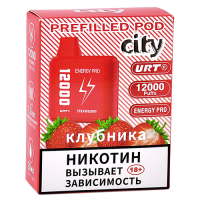 Картридж City Energy Pro 12.000 - Клубника (1 шт.)