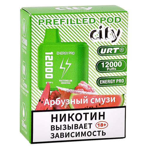 Картридж City Energy Pro 12.000 - Арбузный смузи (1 шт.)