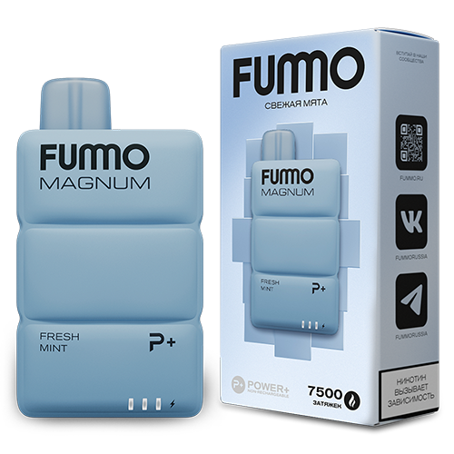POD система Fummo - Magnum 7500 затяжек - Свежая мята - 2% - (1 шт.)
