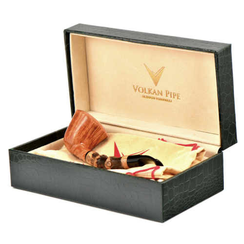 Трубка Volkan Pipe - Red Princess - Special Bamboo Smooth 401 (без фильтра)-1