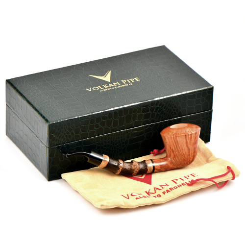 Трубка Volkan Pipe - Red Princess - Special Bamboo Smooth 401 (без фильтра)-7