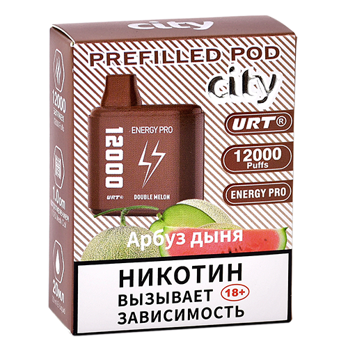 Картридж City Energy Pro 12.000 - Арбуз - Дыня (1 шт.)